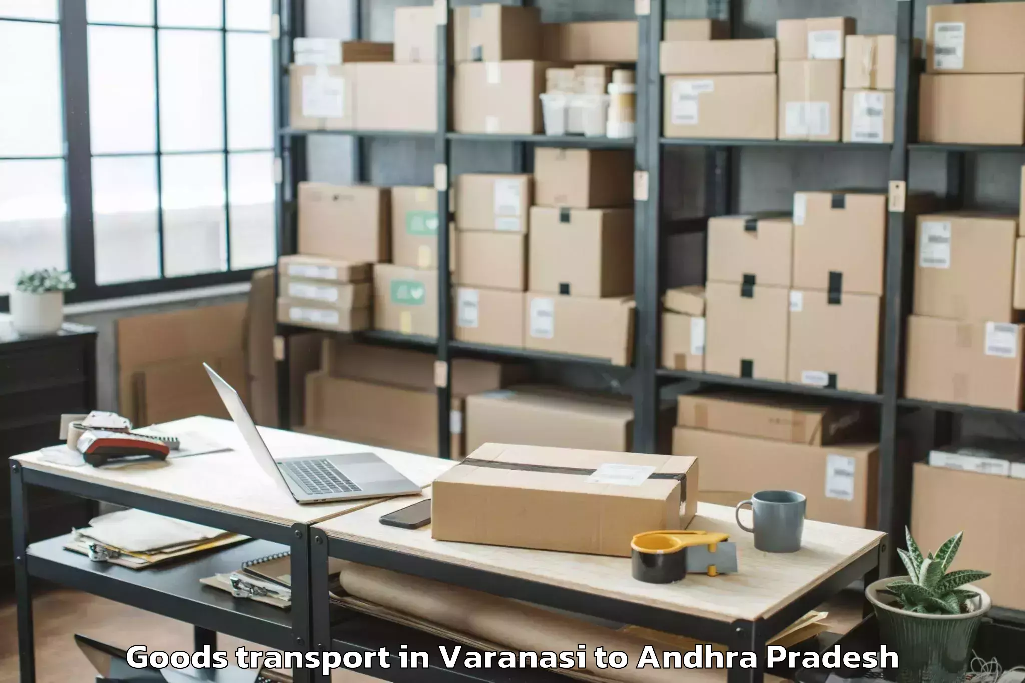 Easy Varanasi to Peddavadugur Goods Transport Booking